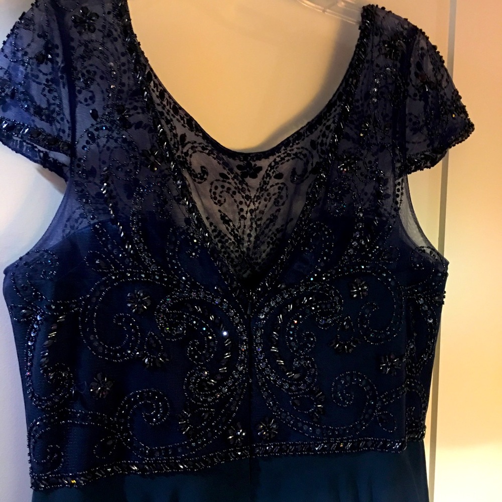 Navy Sequence Gown